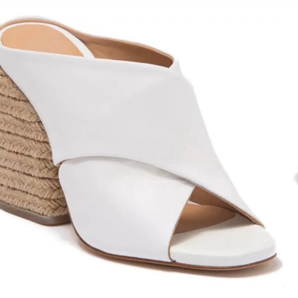 Paloma Barcelo Women's White Wedge Sandals size 10